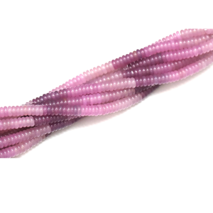Cuentas de Calcedonia Rosa Lila, Cuentas Heishi Rondelle, Cuentas Planas y Lisas de Piedras Preciosas | Suministros para la Fabricación de Joyería | Venta al por Mayor de Tiras de 15 Pulgadas - Product Image 5