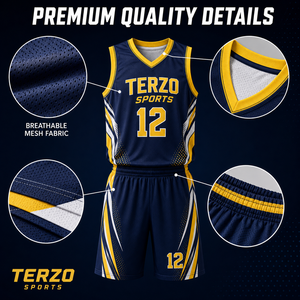 Ensemble de shorts de basket-ball personnalisés en maille respirante, directement de l'usine, avec nom, numéro et couleurs personnalisés pour les joueurs - Product Image 6