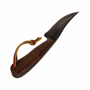 Couteau à Découper en Acier Damas Fait Main avec Manche en Bois de Rose et Étui en Cuir – Couteau d'Extérieur - Product Image 4