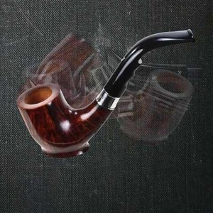Pipa de Fumar de Madera Natural Hecha a Mano, Pipa de Tabaco con Superficie Lisa, Clásica - Product Image 6