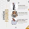 Combinaison d'apiculteur en coton pour hommes et femmes – Combinaison d'apiculture haut de gamme avec gants d'apiculture et deux voiles d'apiculture amovibles - Product Image 4