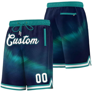 Shorts de basket-ball en mesh personnalisés par sublimation pour hommes, streetwear, imprimés, respirants, décontractés - Product Image 4