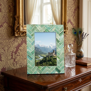 Handmade Lightweight Customized Shape Bone Inlay Wooden <b>Photo</b> <b>Frame</b> Decorative Tabletop & Wall Hanging Home Decor Gift - Product Image 1