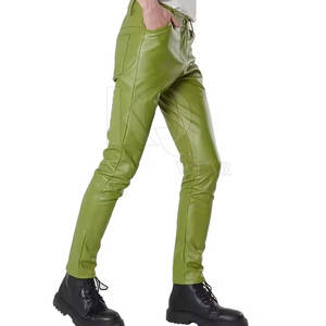 Pantalon en cuir haut de gamme pour homme, léger, respirant, écologique, design tendance, doux, durable, coupe confortable, parfait pour - Product Image 4