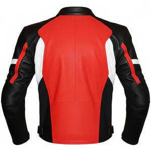 Blouson de moto en cuir personnalisé par le fabricant, imperméable, respirant, grande taille, unisexe, course, noir, sport, auto, OEM, moto - Product Image 2