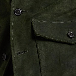 Veste en daim premium pour homme, confort inégalé avec un look ajusté, veste bomber en daim pour homme, chaleur ultime et design élégant - Product Image 5