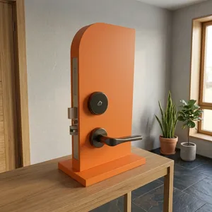 Sistema de Control de Acceso con Tarjeta Electrónica RFID Inteligente de Acero Inoxidable, Cerradura Dividida para Hotel, Color Negro y Dorado, de TESX Industries - Product Image 1