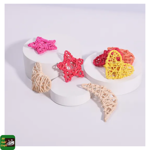 Adornos navideños de ratán hechos a mano, decoración rústica colgante de ratán para árboles de Navidad e interiores festivos de Vietnam - Product Image 2