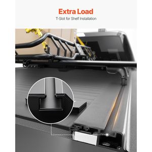 Cover Tonneau retrattile rigida 5.5 ft per accessori per veicolo Custom Fit Ford F150 - Product Image 6