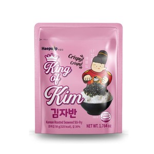 Flocons d'algues nori pour sushi, King of Kim, algues coréennes séchées et assaisonnées, spécialité de cuisine coréenne, snack, miso, rouleaux de sushi, feuilles de nori - Product Image 1