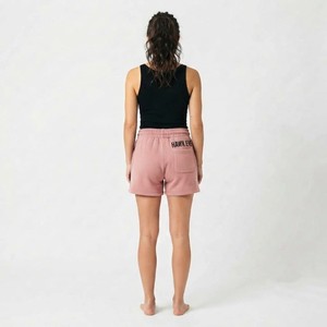 Shorts de yoga slim pour femme HAWK EYE SPORTS, couleur unie, taille haute plissée, coupe ajustée, élastique, polyester, écologique - Product Image 2