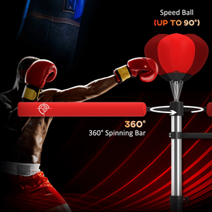 Sacco da Boxe in Acciaio con Rivestimento in Pelle per Allenamento Bambini, Supporto Incluso - Product Image 4