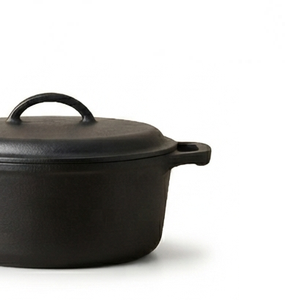 Cast Iron <b>Saucepan</b> <b>Large</b> Selling Sauce Pan Metallic Lid Glossy Finishing Home Kitchen Hotel Restaurant Food Metal Handle - Product Image 4