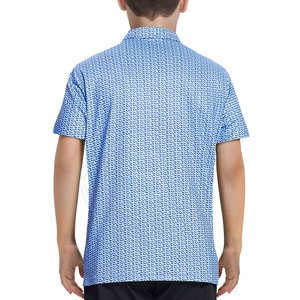 Polo de golf pour jeunes Advanced Air Flow Comfort, fabriqué avec un tissu extensible et lisse, adapté à la pratique du golf - Product Image 3