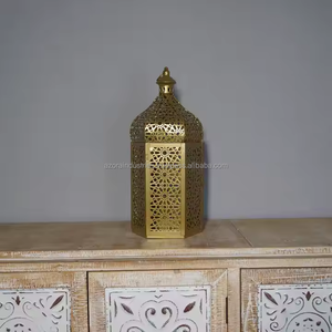Middle East Festival Retro <b>Moroccan</b> Iron Art Door Hollow-Out Candlestick Wind Lamp Home Decoration - Product Image 5