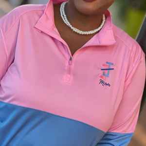 Sudadera de Mujer Jack and Jill de Dos Tonos con Cierre de Cremallera, Logotipo Bordado Personalizado, Bloques de Color, Suministro al por Mayor OEM - Product Image 4