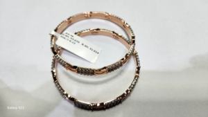 Pulsera y brazalete de diamantes cultivados en laboratorio de oro blanco ligero, Joyería de diamantes hecha a mano para hombres - Product Image 2