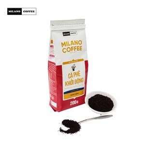 Café Milano Vietnam Robusta Torréfaction Intense Café Moulu 0,2 kg Saveur Amère Haute Qualité Origine Dak Lak - Product Image 2