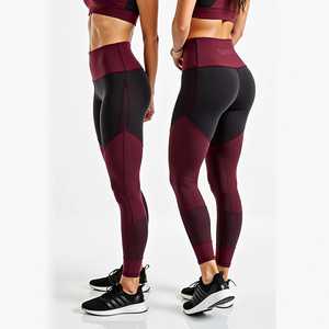 Leggings taille haute pleine longueur, couleur unie, style sportif, extensibles et respirants, pour femme, pour le yoga - Product Image 5