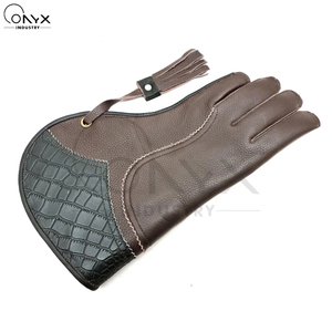 Gants de fauconnerie extra longs en daim premium, double couche, respirants, imperméables, résistants aux morsures, pour l'entraînement des oiseaux et la manipulation des animaux de compagnie - Product Image 3