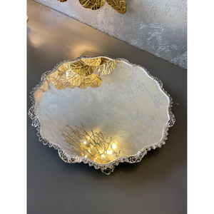 Support à gâteau en métal finition couleur argent, très vendu, de forme ronde, pour table, vaisselle d'hôtel, accessoires décoratifs pour gâteaux - Product Image 2