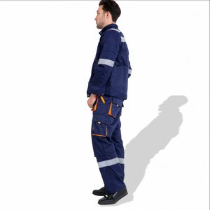 Custom Made Wholesale High Quality Breathable Safety <b>Overall</b> Workwear Uniforms Sets for Men-Polyester Reflective & Water Proof - Product Image 3
