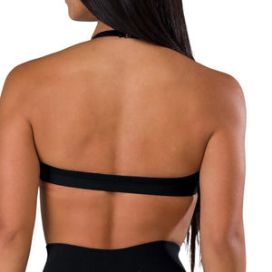 Soutien-gorge de sport sans couture à col halter pour femme, design minimaliste, haute élasticité, pour yoga, gym, entraînement, vêtements de sport tendance, OEM - Product Image 6