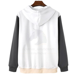 Dernier design – Blouson à capuche pour homme, grande taille, coupe ample, uni, hiver, décontracté, en polaire polyester/coton écologique, coupe-vent et respirant - Product Image 2