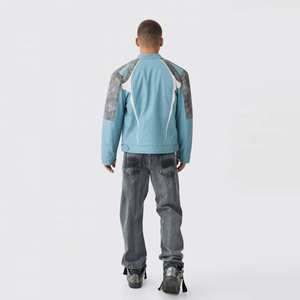 Vestes en cuir Avirex pour hommes, streetwear de luxe sur mesure de haute qualité / Vestes en cuir Avirex imperméables personnalisées pour l'extérieur, fabrication OEM - Product Image 2