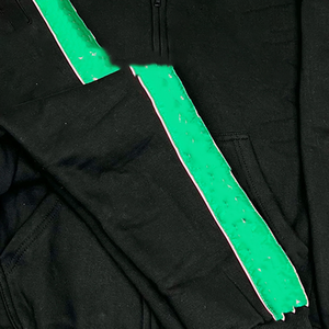 Ensemble de survêtement polaire bicolore personnalisé de qualité supérieure, respirant, pour l'hiver, unisexe, grandes tailles, style sororité grecque, avec lettres audacieuses - Product Image 2