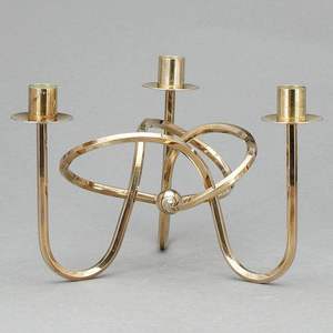 Porte-bougie en aluminium en forme de cygne, finition dorée |   Décoration d'intérieur en métal écologique faite à la main pour Noël, anniversaire, mariage - Product Image 5