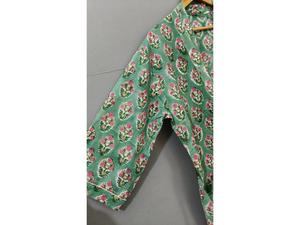 Women's Sleepwear <b>Beach</b> Cover and Lounge Wear Handmade Summer Cotton <b>Kimono</b> Indian Cotton <b>Kimono</b> Robe Dress Lightweight Bathrobe - Product Image 3