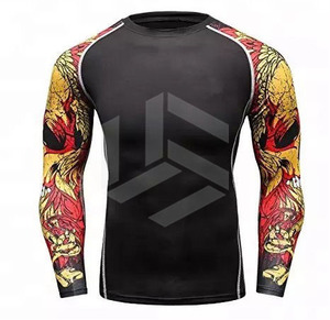 Camiseta de Compresión Personalizada de Manga Larga con Logotipo de Surf para MMA y BJJ, Rashguard Sublimado de Jiu Jitsu, Diseña Tu Propio Rashguard Personalizado - Product Image 1