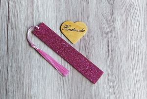 Marque-page en résine best-seller avec paillettes dorées, couleur rouge transparente, nouveaux articles artisanaux pour bibliothèque, bureau, porte-pages de livre - Product Image 2