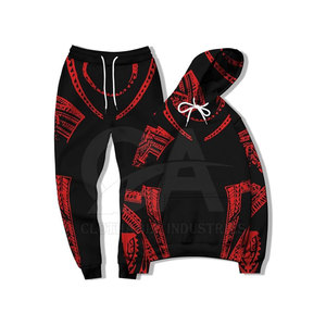 Trendy Men Printed Tracksuit Customized Men Gym Printed Tracksuit <b>Workout</b> <b>Hoodie</b> and Pants Set - Product Image 2