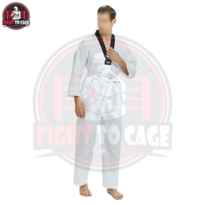 Uniforme de Taekwondo al Mejor Precio para Niños y Adultos, Trajes TKD de Color Personalizado, Conjunto de Dobok Transpirable para Entrenamiento de Artes Marciales y Karate - Product Image 4