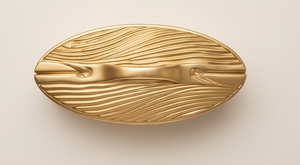Caja de Almacenamiento de Frutos Secos y Dulces con Diseño Ondulado en Relieve Dorado, Organizador de Aperitivos de Lujo, Envase de Metal para Regalo Festivo o de Boda - Product Image 2