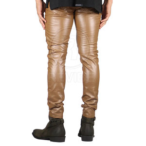 กางเกงหนังผู้ชายทรงตรงน้ำหนักเบา สไตล์ลำลองสำหรับฤดูหนาว ออกแบบตามสั่งได้ MOQ ต่ำ ขายดีสำหรับขายออนไลน์ - Product Image 3