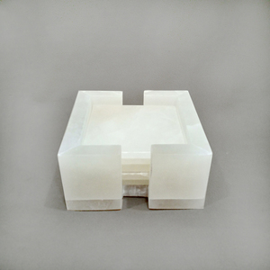 Juego de Posavasos de Mármol Alabastro Indio Exclusivo, Moderno y Ecológico, Juego de 4 Piezas para Decoración de Mesa de Comedor, Juego de Regalo Premium, Venta al Por Mayor de Fábrica - Product Image 1