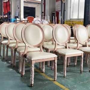 Luxury Phoenix Back Wedding <b>Chair</b> Resin Banquet <b>Chair</b> <b>Stackable</b> White Gold Event Seating Professional Hotel Party Dining Pot - Product Image 3