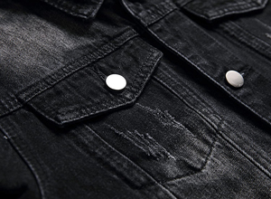 Wholesale breathable top quality Custom Logo Jean <b>Jacket</b> Washed Solid Color Boyfriend <b>Men</b> <b>Denim</b> <b>Jackets</b> oem <b>Jacket</b> for man - Product Image 4