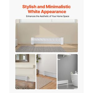 Cubierta Frontal para Calentador de Zócalo de Acero Reforzado de 3 pies, Serie Premium, para Mejoras del Hogar - Product Image 2