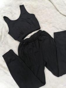 Women's Casual 2-Piece Embroidered Yoga & Gym Activewear <b>Set</b>-Quick Dry <b>Short</b> <b>Tops</b> & <b>Shorts</b> for Running & Training - Product Image 2