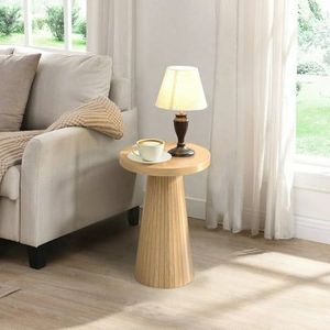 Table d'appoint en bois minimaliste et contemporaine, idéale pour un aménagement de meubles modernes, avec une base stable et une surface lisse. - Product Image 3