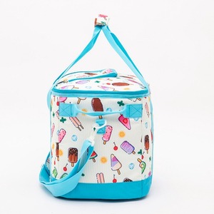 Bolsa Térmica con Diseño de Helado, Aislada, de Material Suave, Rectangular, con Cierre de Cremallera, para Uso Diario, Unisex, con Asas Azules - Product Image 5