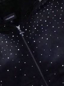 Sudaderas con Pedrería Estilo Bling para Hombre, Venta al Por Mayor, Color Personalizado, Cómodas y Transpirables, Sudadera con Cierre para Moda Urbana - Product Image 3