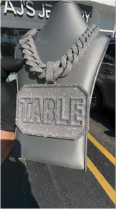 Colgante de Moissanita VVS Iced Out de Fábrica, Plata 925, con Letra Personalizada, Apto para Probador de Diamantes, Colgante de Moissanita Personalizado para Hombre - Product Image 5