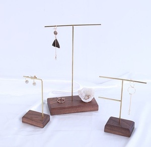 Beautiful <b>Metal</b> Jewelry Stand Holder With Elegant Design For Earrings Necklaces Rings And <b>Bracelet</b> Organization - Product Image 1