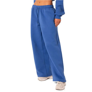 Nouvel Arrivage – Pantalon de survêtement en molleton respirant pour femme, taille mi-haute, coupe large évasée, qualité supérieure, personnalisable avec votre logo - Product Image 3