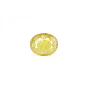 Premium 5.4 Carat Oval Cut Yellow Sapphire Loose Gemstone for Fine Jewelry - Product Image 1